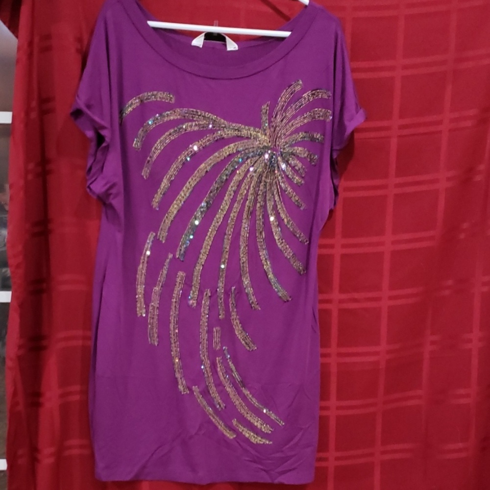 Purple firework dress
